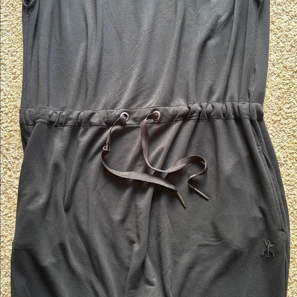 Onepiece Norwegian Norway Woman’s Black Bamboo V-Neck Sleeveless Jumpsuit Small - Picture 4 of 16